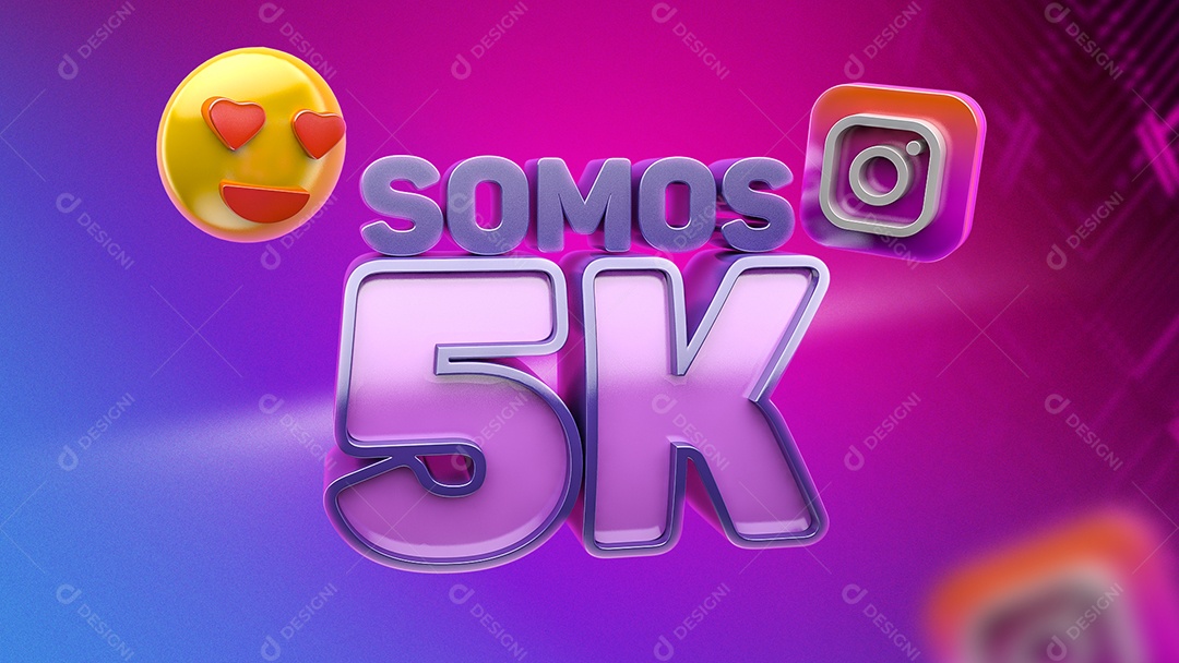 Somos 5K Elemento 3D Para Composição PSD