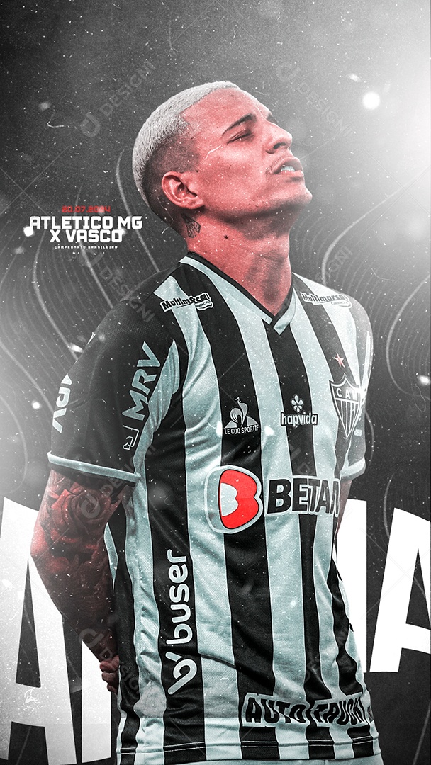 Atletico Mg x Story Social Media PSD Editável