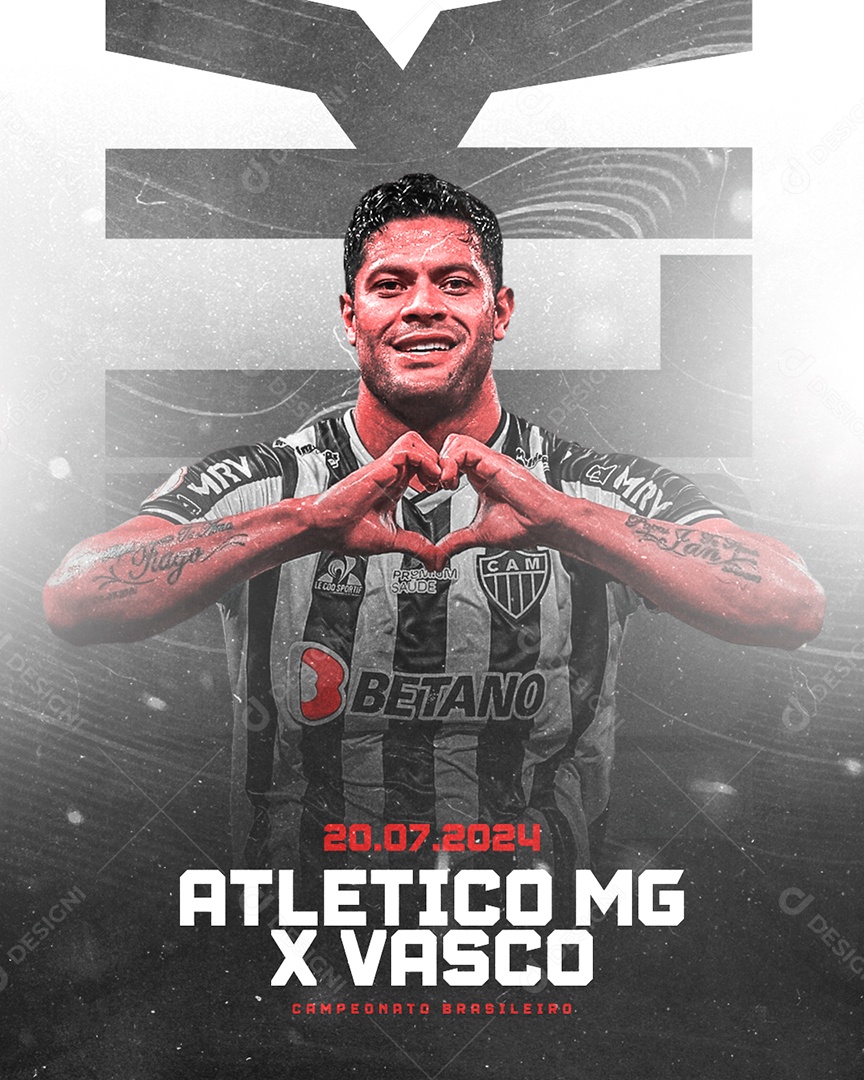 Atletico Mg x Vasco Social Media PSD Editável