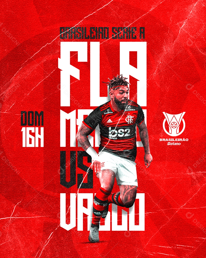 Fla x Vasco Social Media PSD Editável