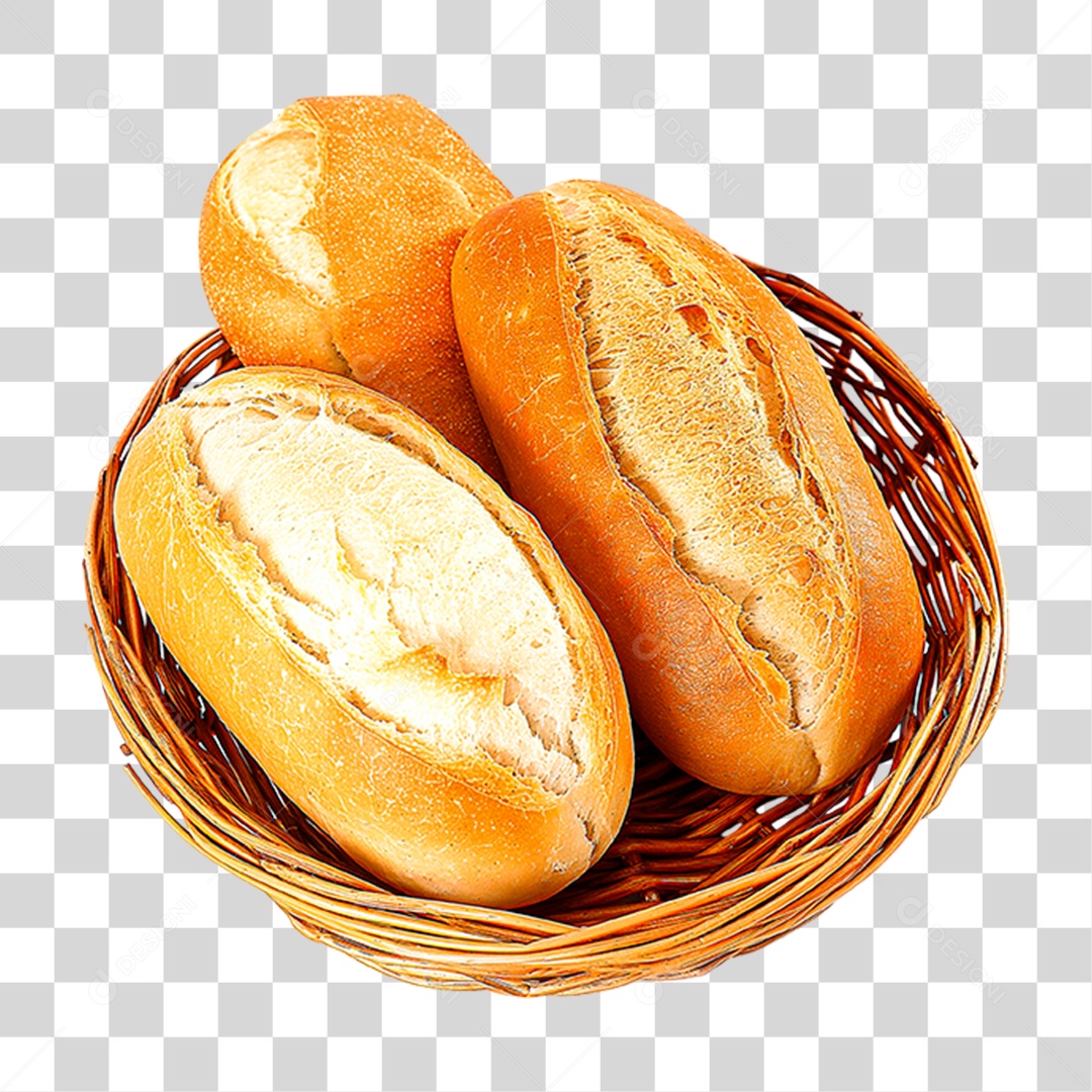 Cesta de Pães PNG Transparente