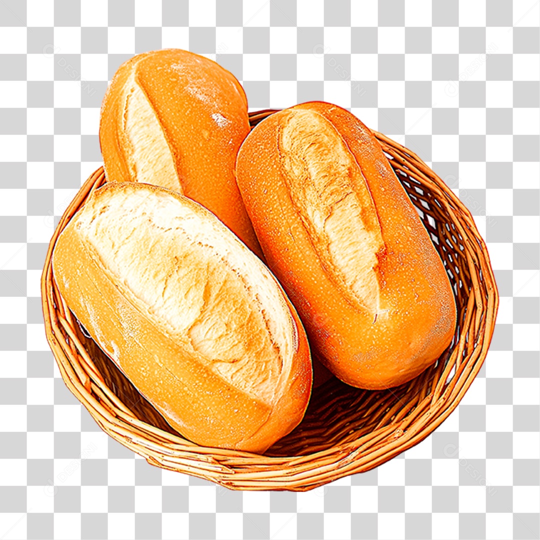 Cesta de Pães PNG Transparente