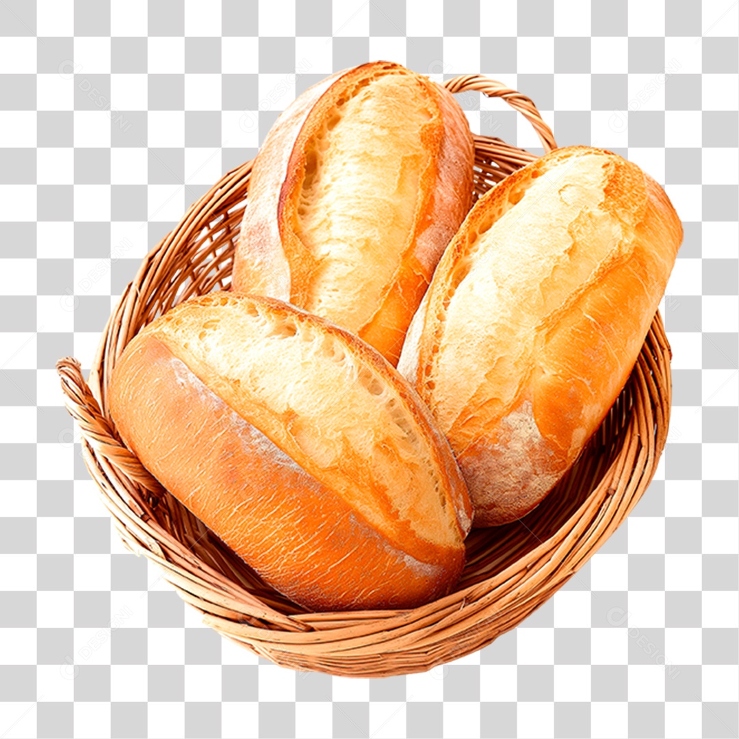 Cesta de Pães PNG Transparente