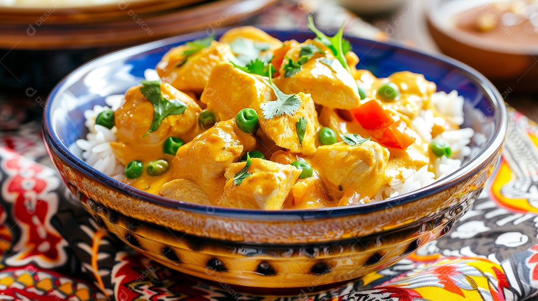 Estrogonofe de frango ao molho cremoso rosa e purê de batatas