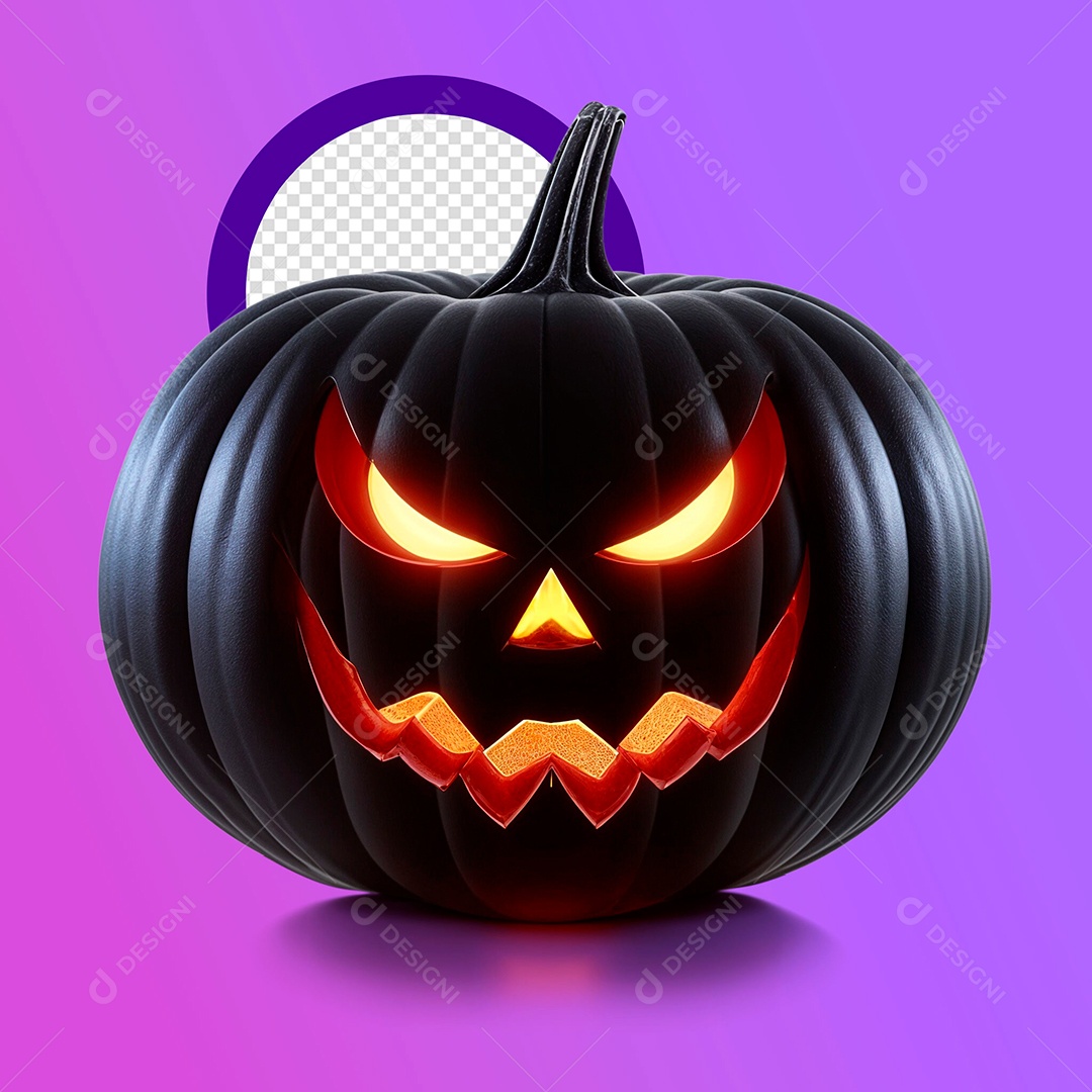Abobora Halloween Elemento IA
