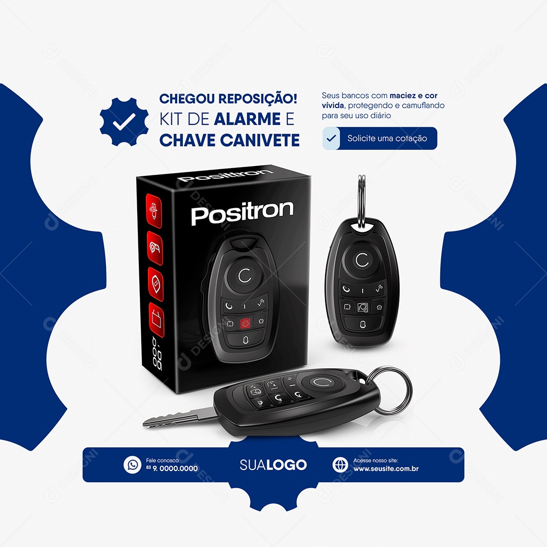 Equipadora Automotiva Social Media Post Feed Social Media PSD Editável