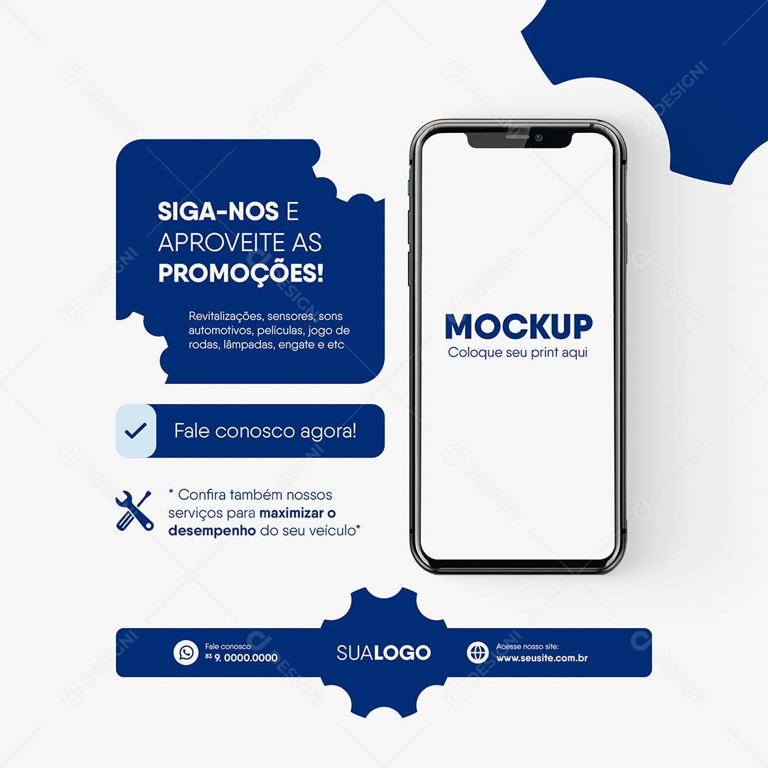 Equipadora Automotiva Social Media Post Feed Social Media PSD Editável