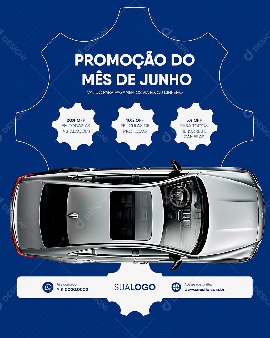 Equipadora Automotiva Social Media Post Feed Social Media PSD Editável