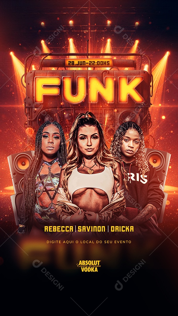 Evento Show Funk Feed Social Media PSD Editável