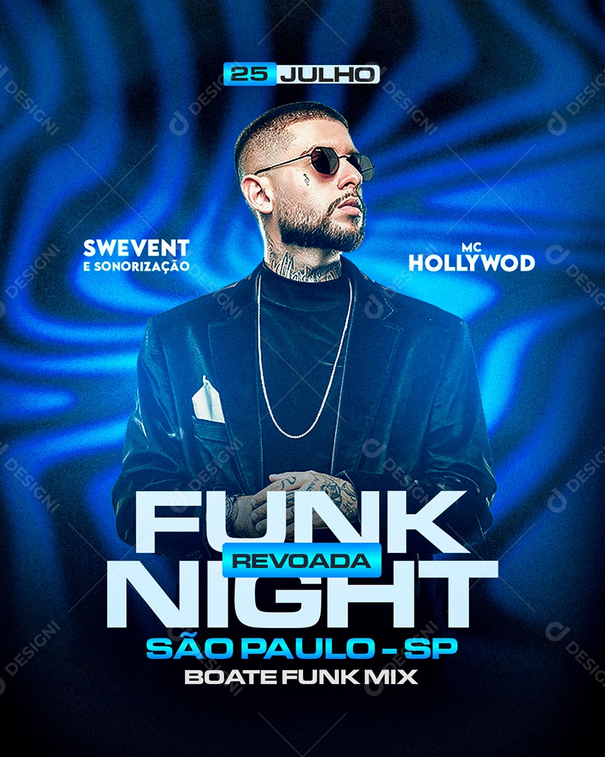 Flyer Para Eventos e Shows com Core Editaveis Social Media PSD Editável