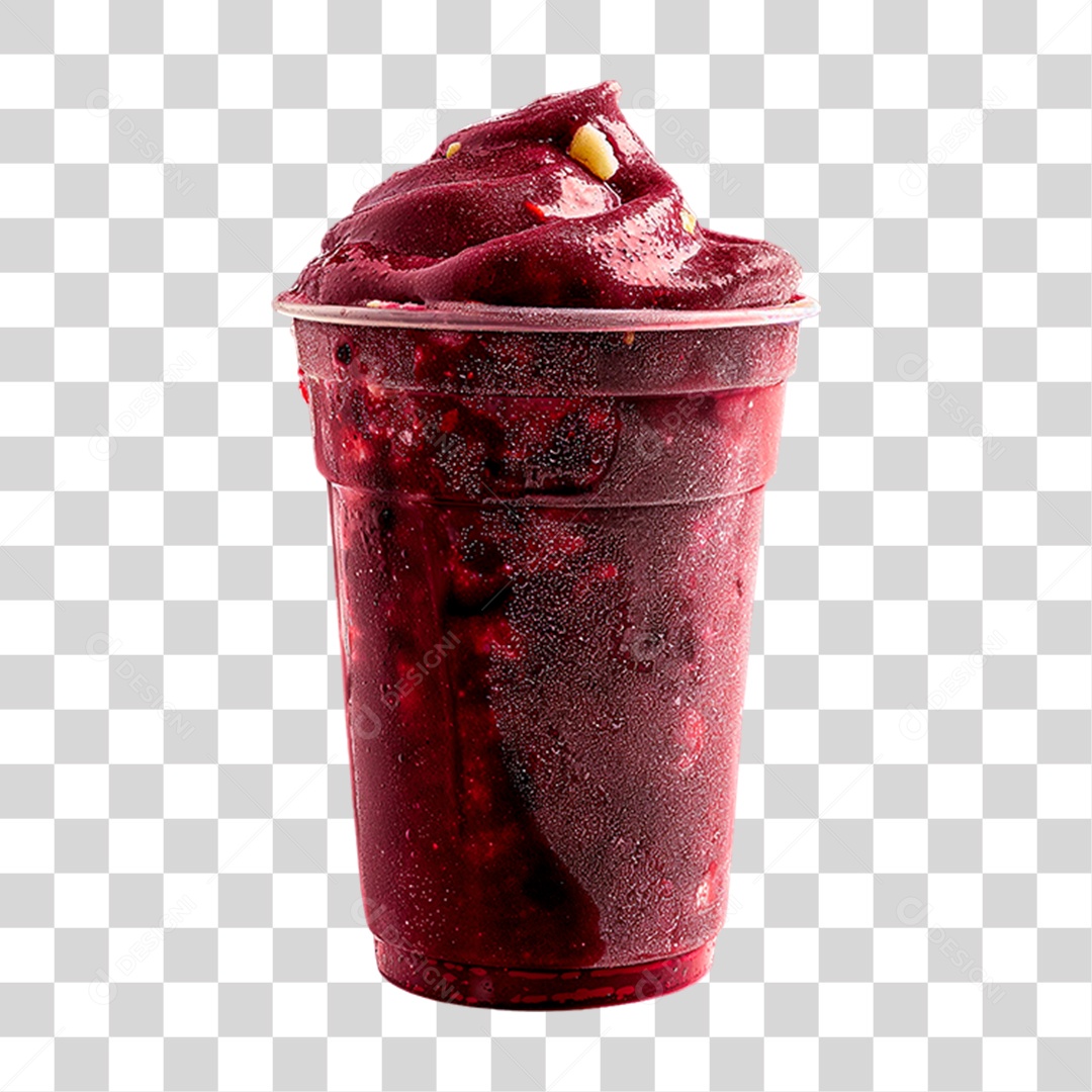 Copo de Açaí PNG Transparente