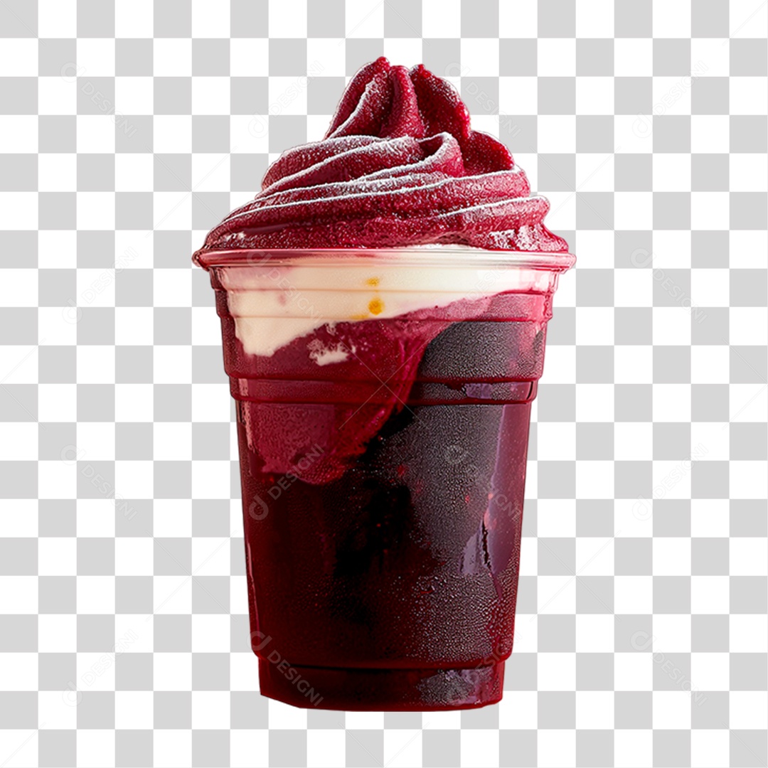 Copo de Açaí PNG Transparente