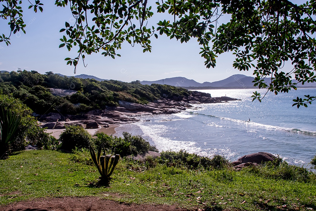 Praia prainha na Barra da Lagoa Florianópolis