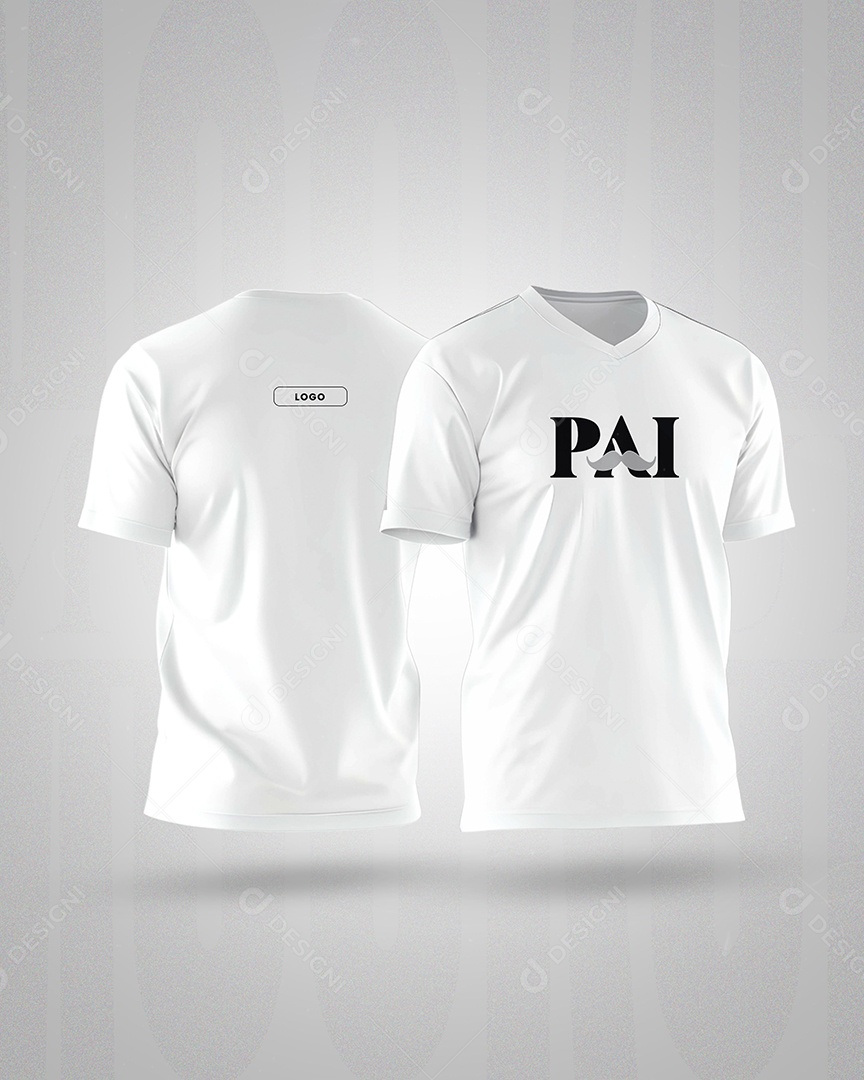 Mockup de Camisa T-Shirt Dia dos Pais PSD Editável