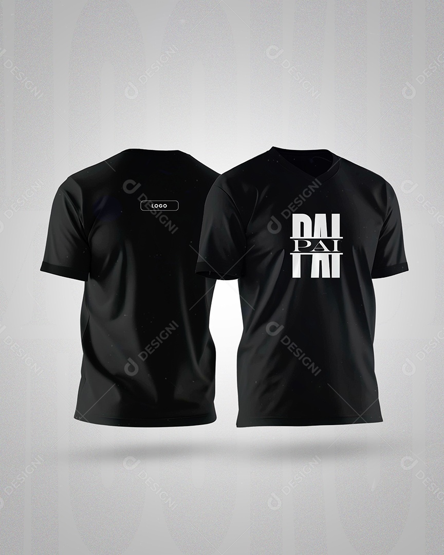 Mockup de Camisa T-Shirt Dia dos Pais PSD Editável