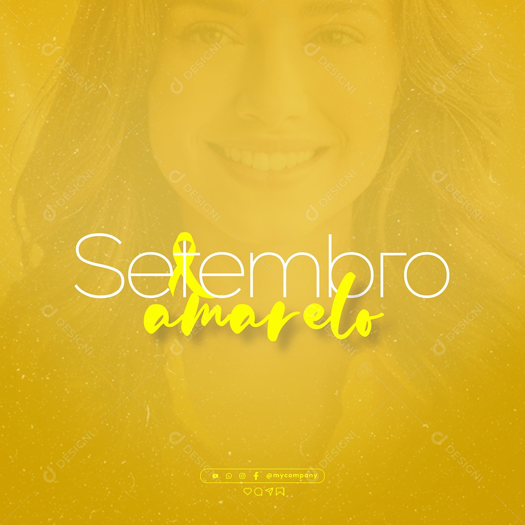 Feed Social Media Setembro Amarelo PSD Editavel