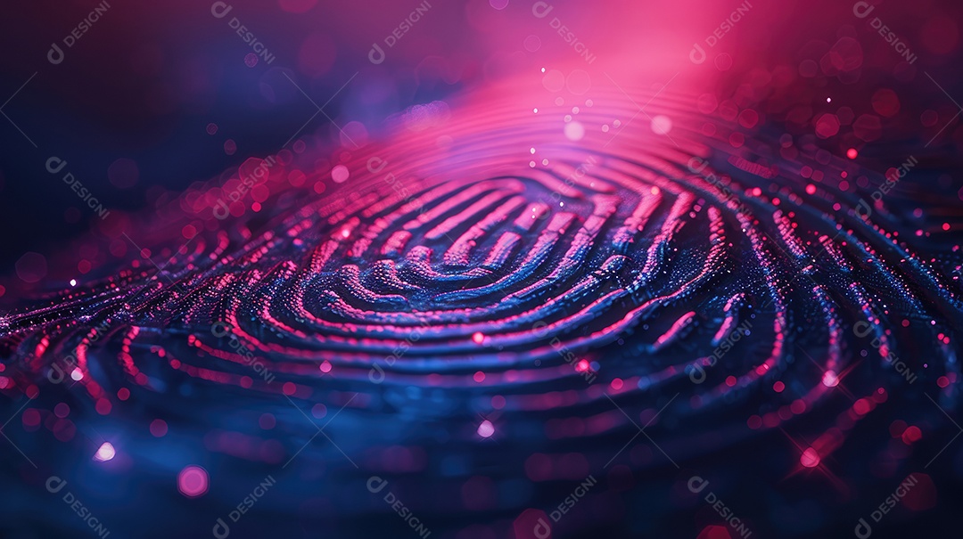 Sobreposição complexa de impressão digital em placa de circuito digital com pouca luz