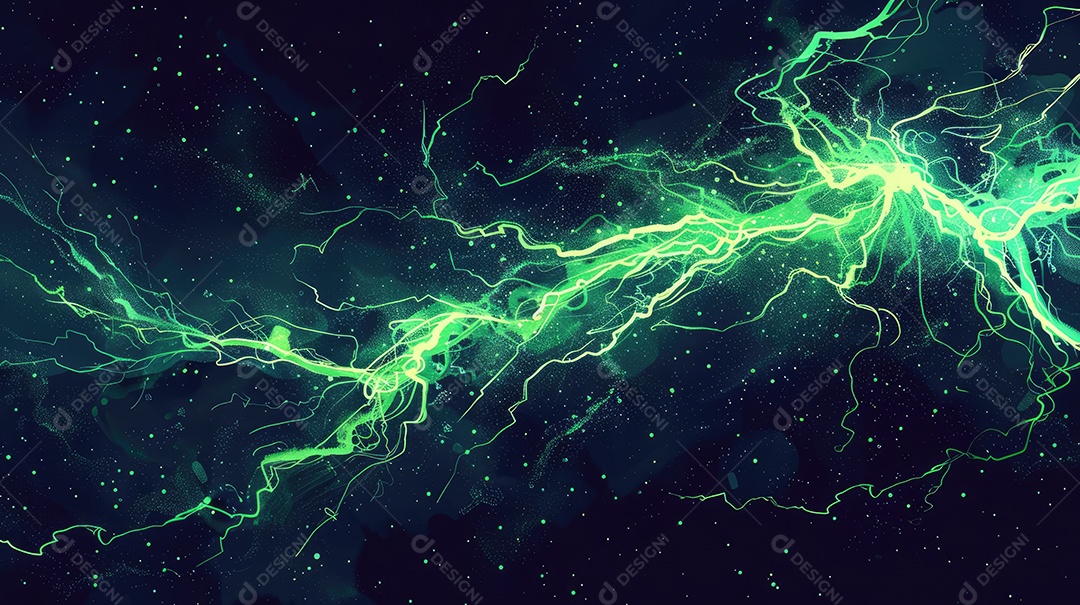 Fluxo de raios verdes metade padrão de história em quadrinhos vintage