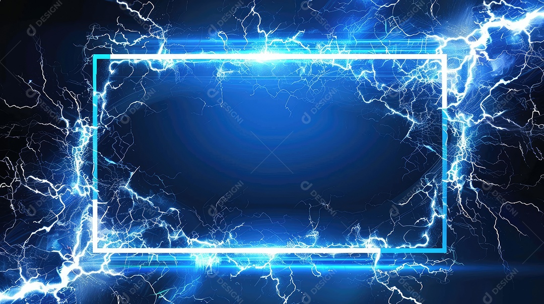 Uma renderização 3D vibrante captura a intensidade de um raio colorido