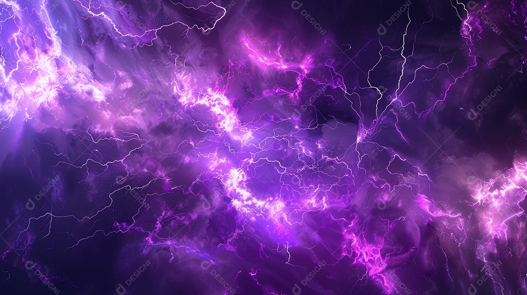 Uma renderização 3D vibrante captura a intensidade de um raio colorido