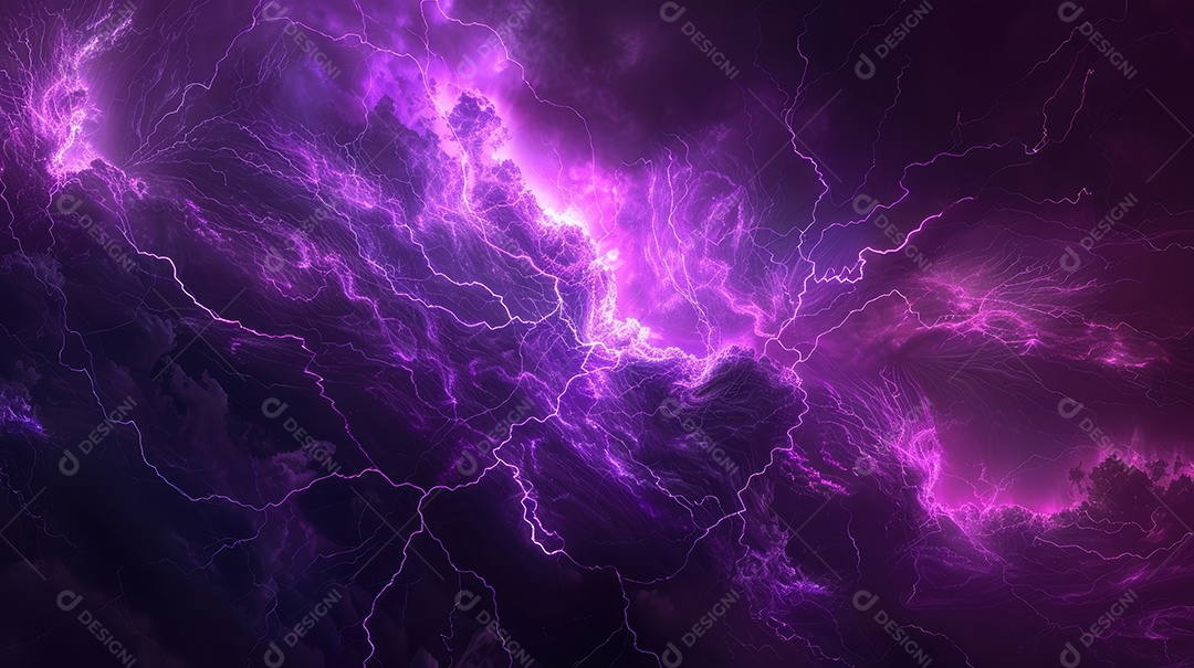 Uma renderização 3D vibrante captura a intensidade de um raio colorido