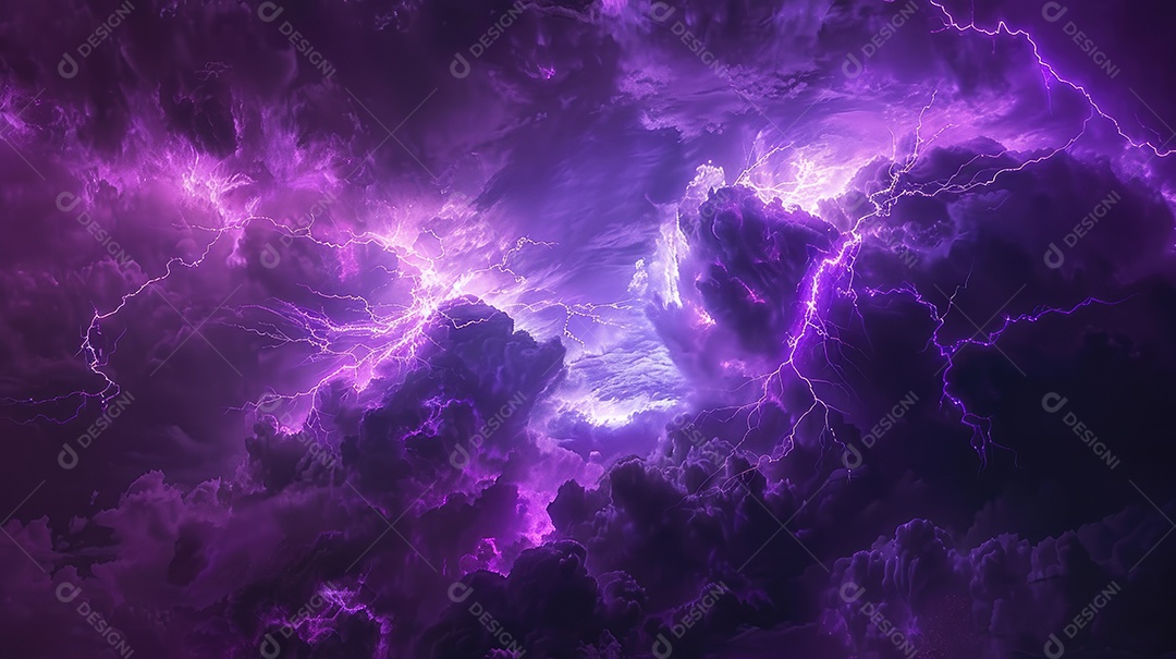 Uma renderização 3D vibrante captura a intensidade de um raio colorido