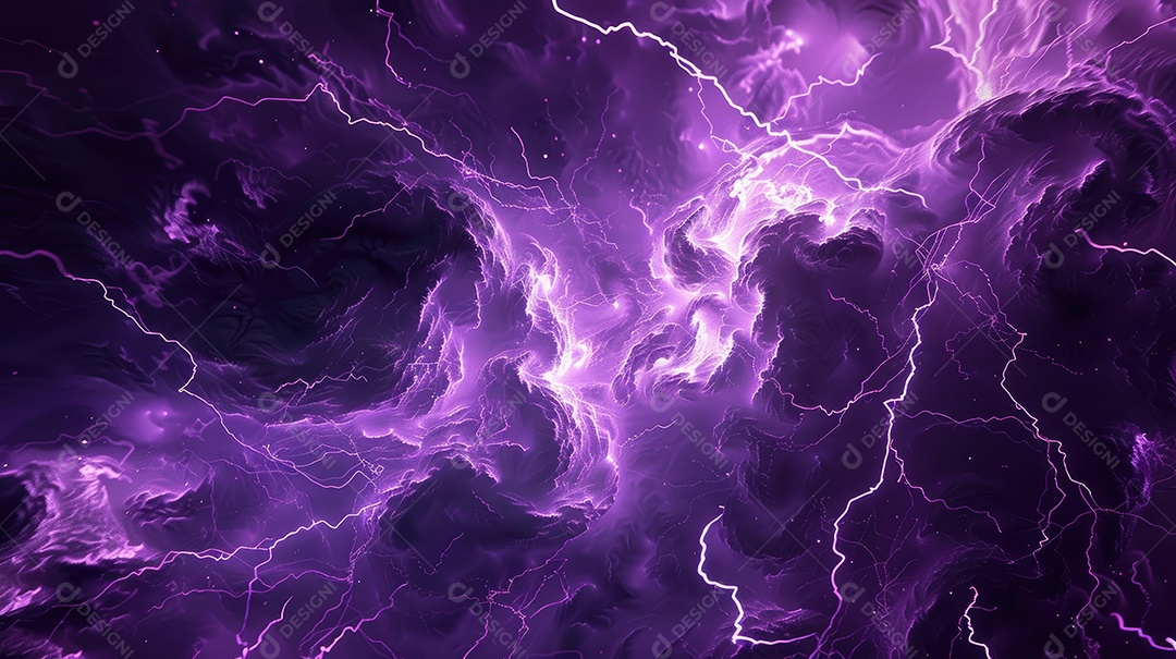 Uma renderização 3D vibrante captura a intensidade de um raio colorido