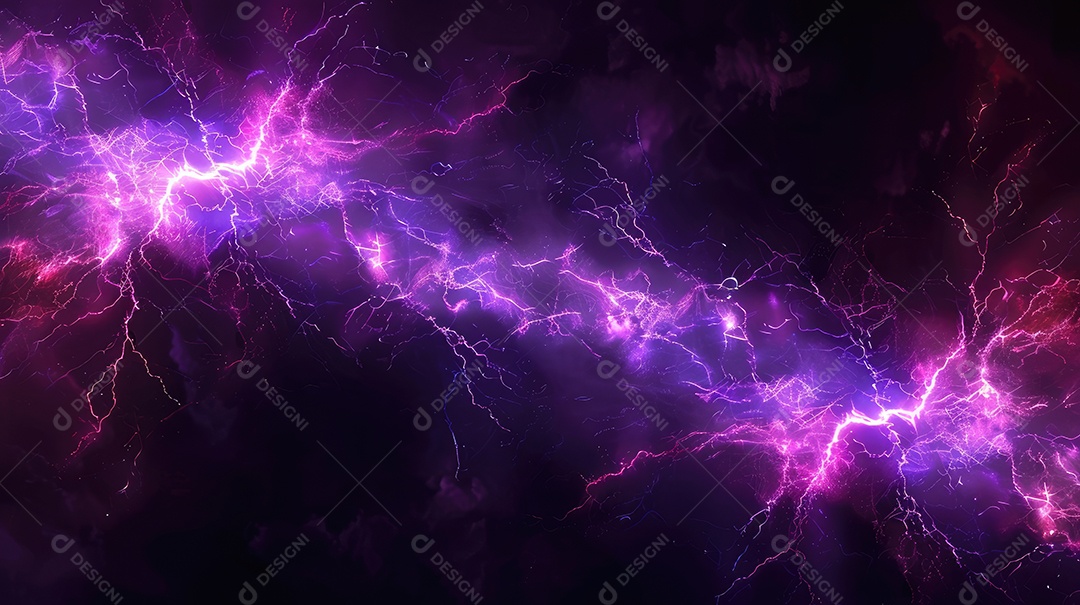 Uma renderização 3D vibrante captura a intensidade de um raio colorido