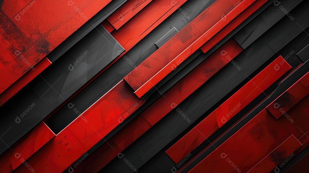 Fundo abstrato metálico vermelho e preto