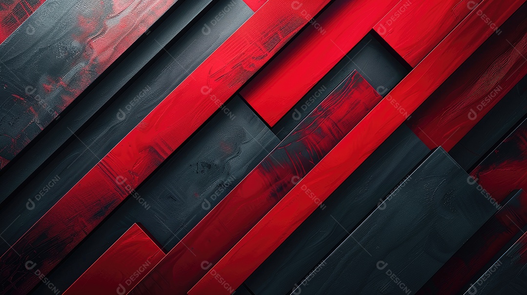 Fundo abstrato metálico vermelho e preto
