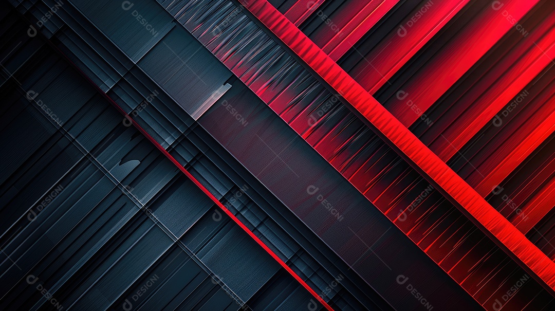 Fundo abstrato metálico vermelho e preto