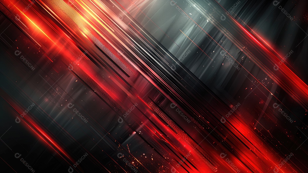 Fundo abstrato metálico vermelho e preto