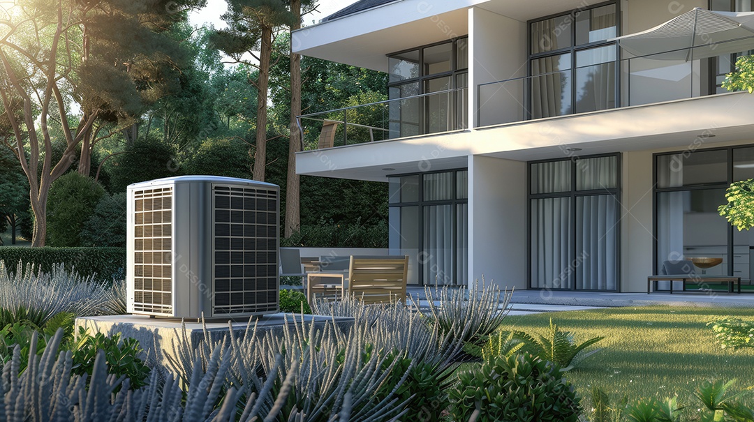 Integração de uma bomba de calor inversor e painéis solares como um sistema abrangente de energia verdeIntegração de uma bomba de calor