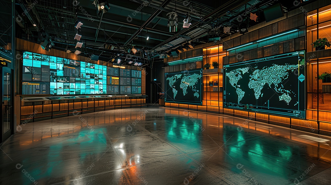 Sala de negociação de alta energia repleta de telas que mostram gráficos de mercado em fluxo capturando a atmosfera intensa da negociação financeira tudo em qualidade HD impressionante