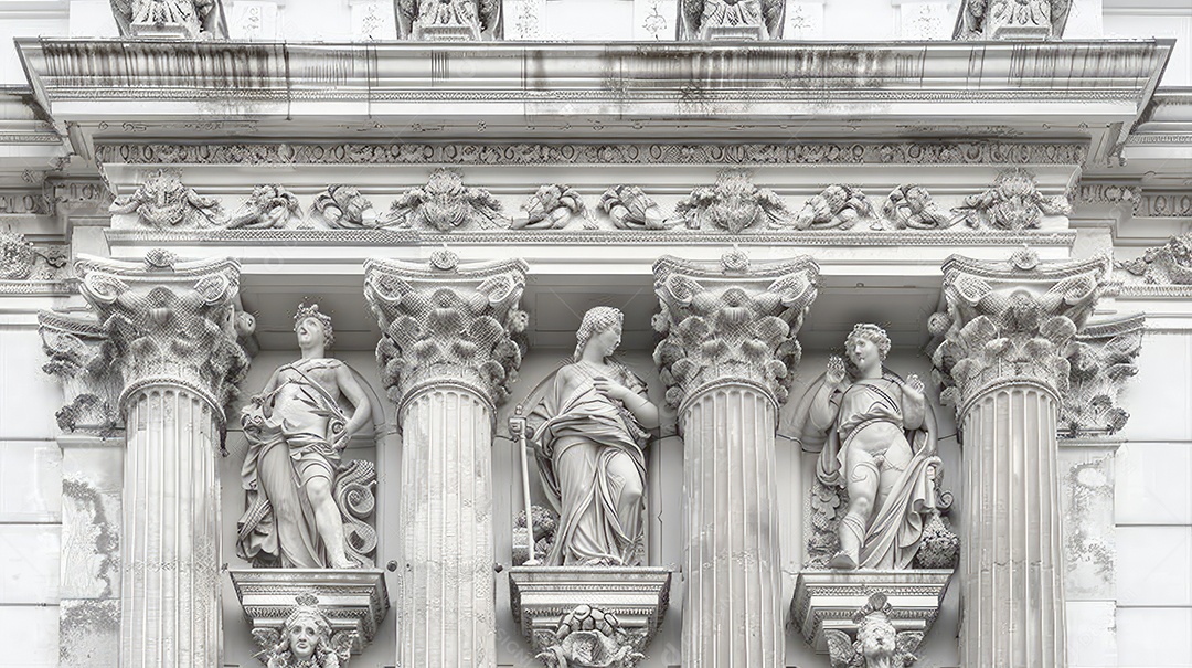 Estátuas no Arco de Santa Maria em Burgos