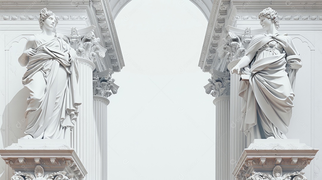 Estátuas no Arco de Santa Maria em Burgos