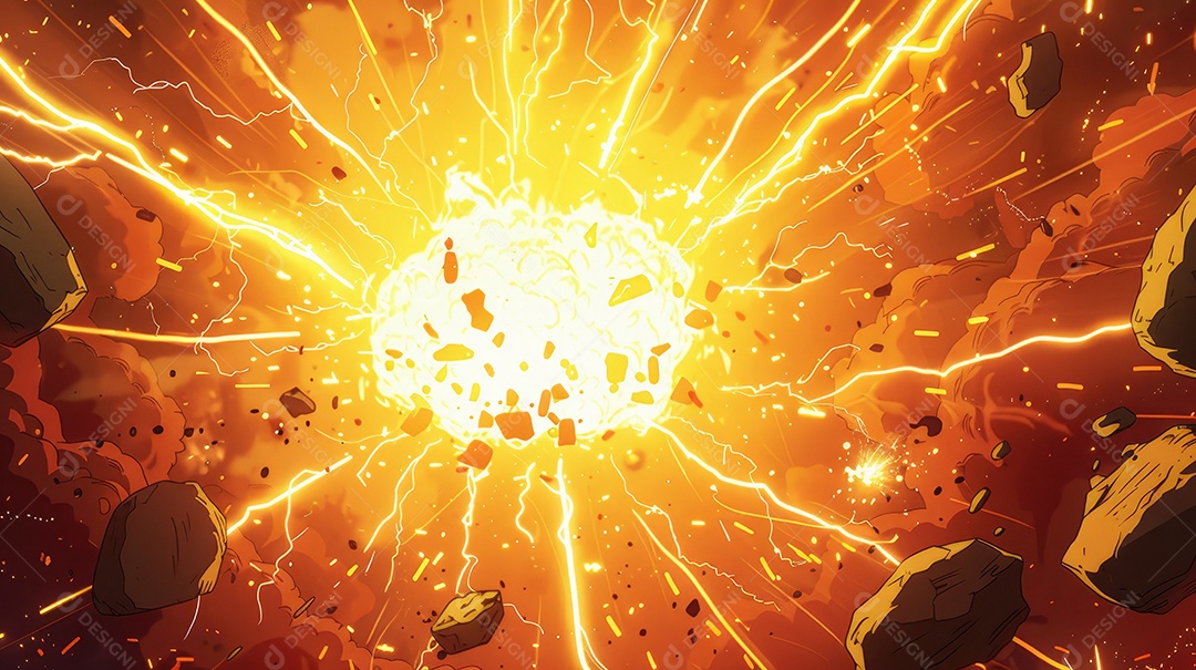 Uma explosão de hipernova brilhante e misteriosa com energia intensa imagem astronômica majestosa do universo galáctico