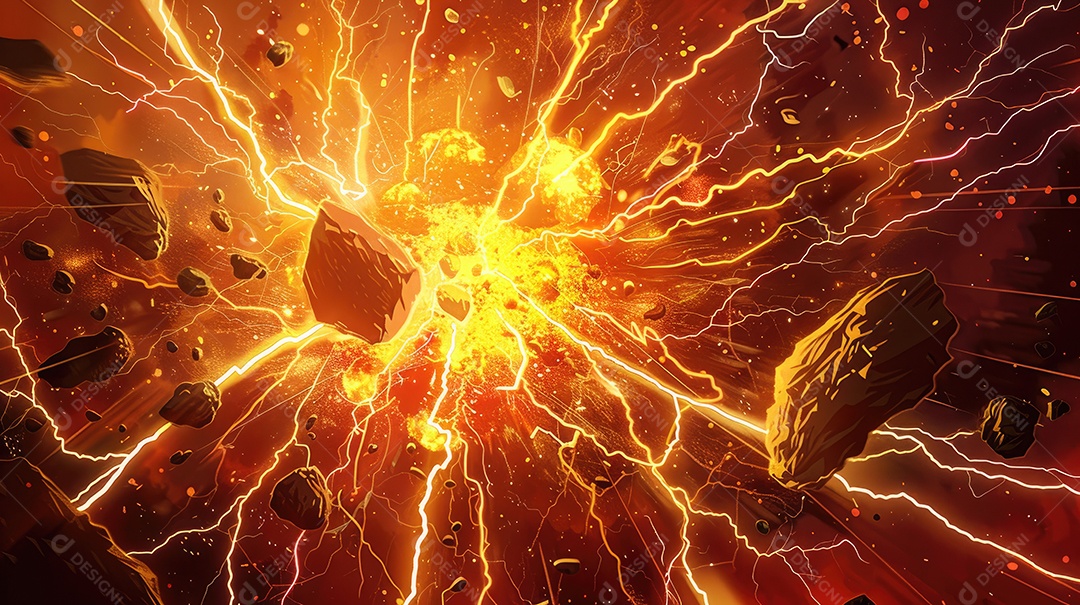 Uma explosão de hipernova brilhante e misteriosa com energia intensa imagem astronômica majestosa do universo galáctico