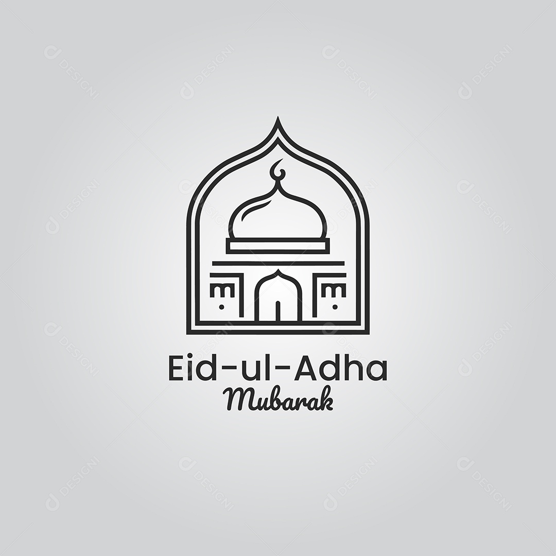 Desenho Ilustrativo do Festival Mulçumano Eid ul adha PNG + AI Editável