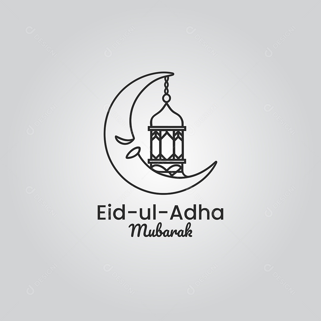 Desenho Ilustrativo do Festival Mulçumano Eid ul adha PNG + AI Editável