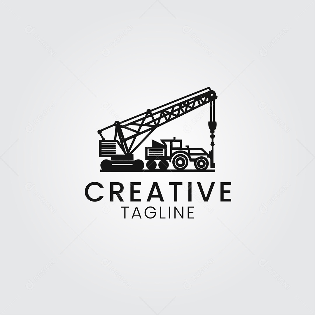 Modelo de Logotipo de Construção PNG + AI Editável