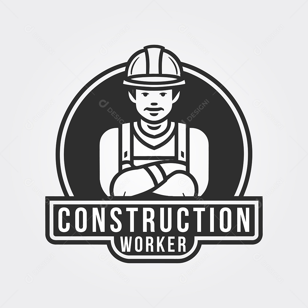 Modelo de Logotipo de Construção PNG + AI Editável