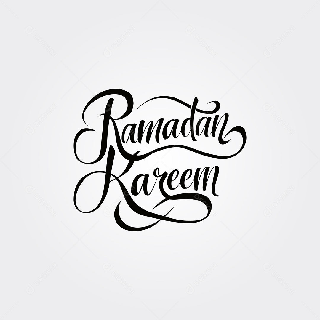 Lettering Ramadã Kareem PNG + AI