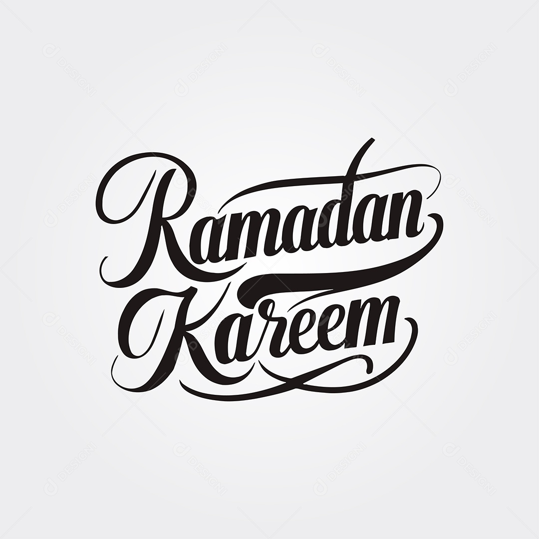 Lettering Ramadã Kareem PNG + AI
