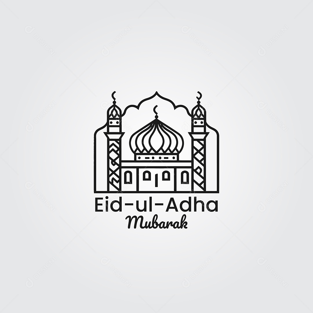 Desenho Ilustrativo do Festival Mulçumano Eid ul adha PNG + AI Editável
