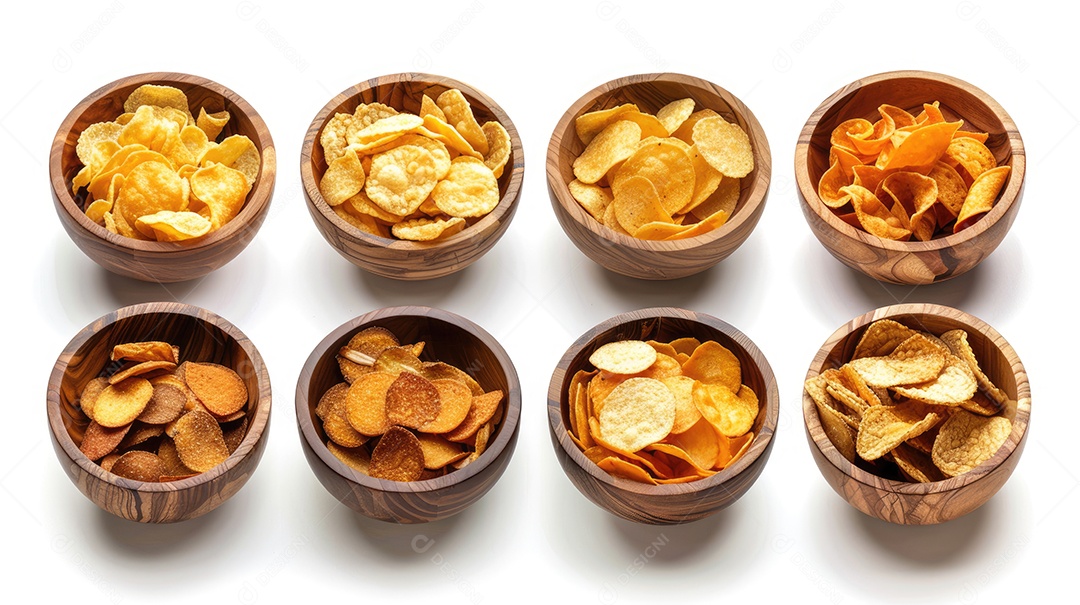 Vista superior da coleção de alimentos indianos isolada no fundo branco