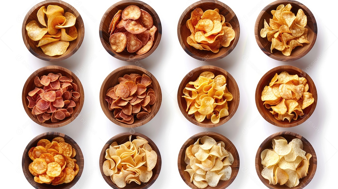 Vista superior da coleção de alimentos indianos isolada no fundo branco