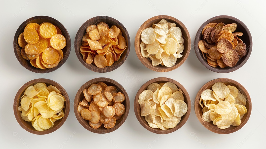 Vista superior da coleção de alimentos indianos isolada no fundo branco