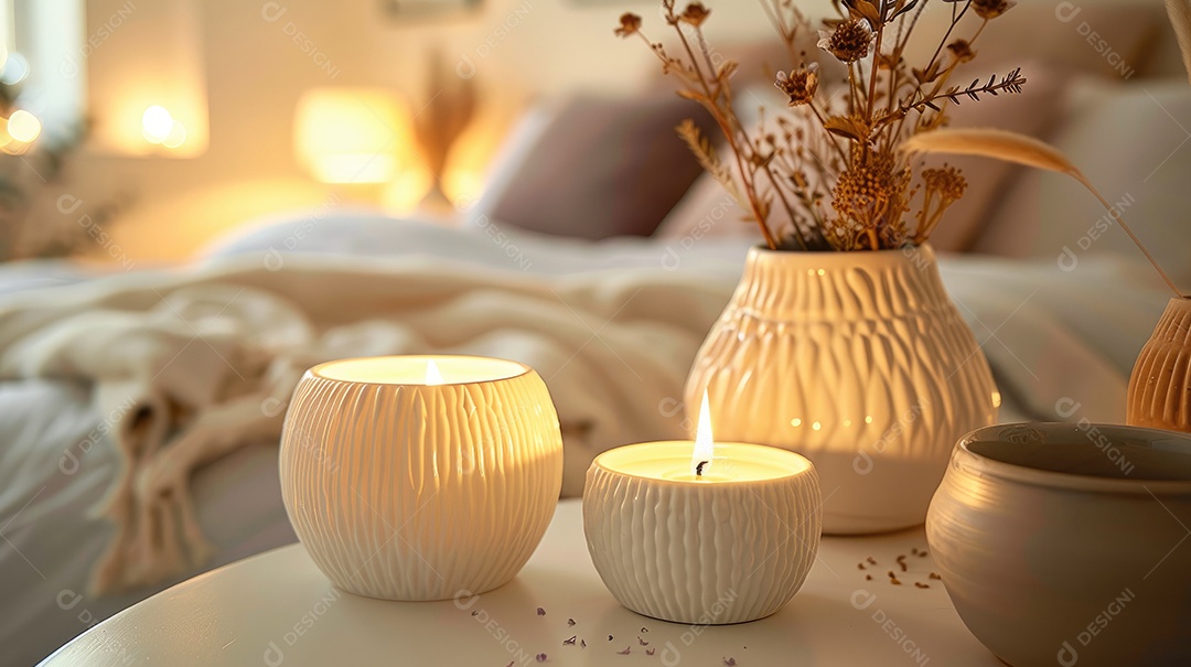 Decoração festiva de mesa de jantar para a temporada de férias de inverno com velas e lindos talheres