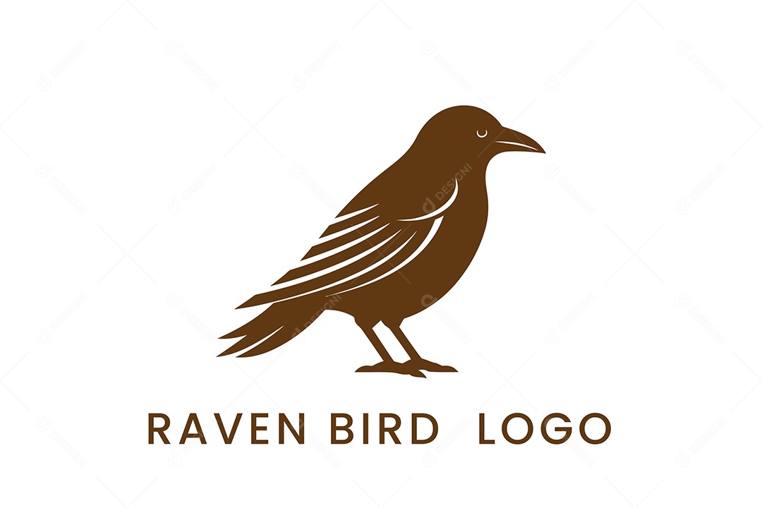 Modelo de Logo de Pássaro PNG + AI Editável